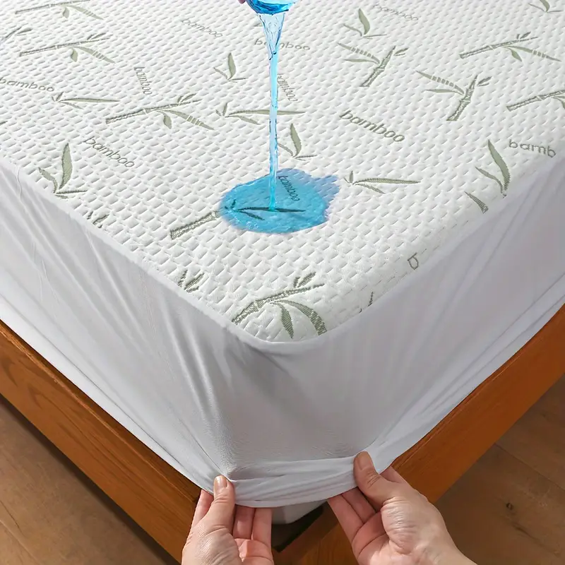 Waterproof Mattress Protector Breathable - 1 szt. Bambusowy ochraniacz na materac,