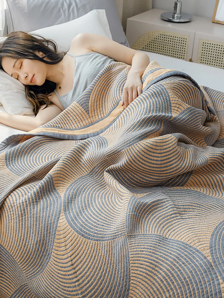 Muslin Cotton Bedspread - Letni koc z bawełnianego muślinu na