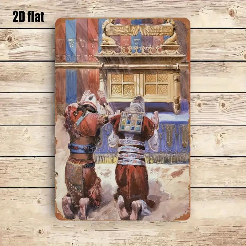 Kitchen - CIFBUY Rustykalna Metalowa Dekoracja Ścienna z