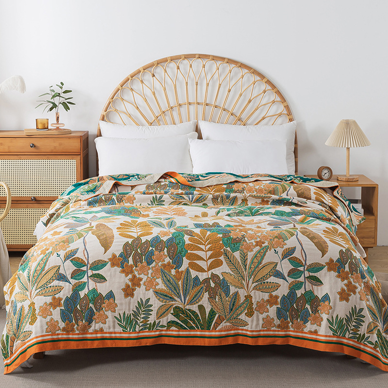 Muslin Cotton Bedspread - Muślinowa gaza Narzuta na łóżko AB
