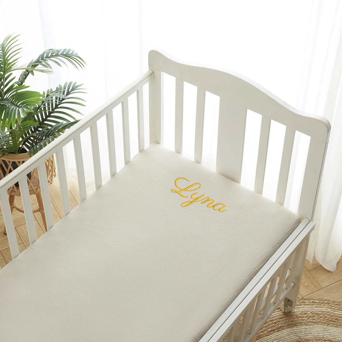 Muslin Cotton Bedspread - Spersonalizowana nazwa haftowane muślin pościel niemowlęca