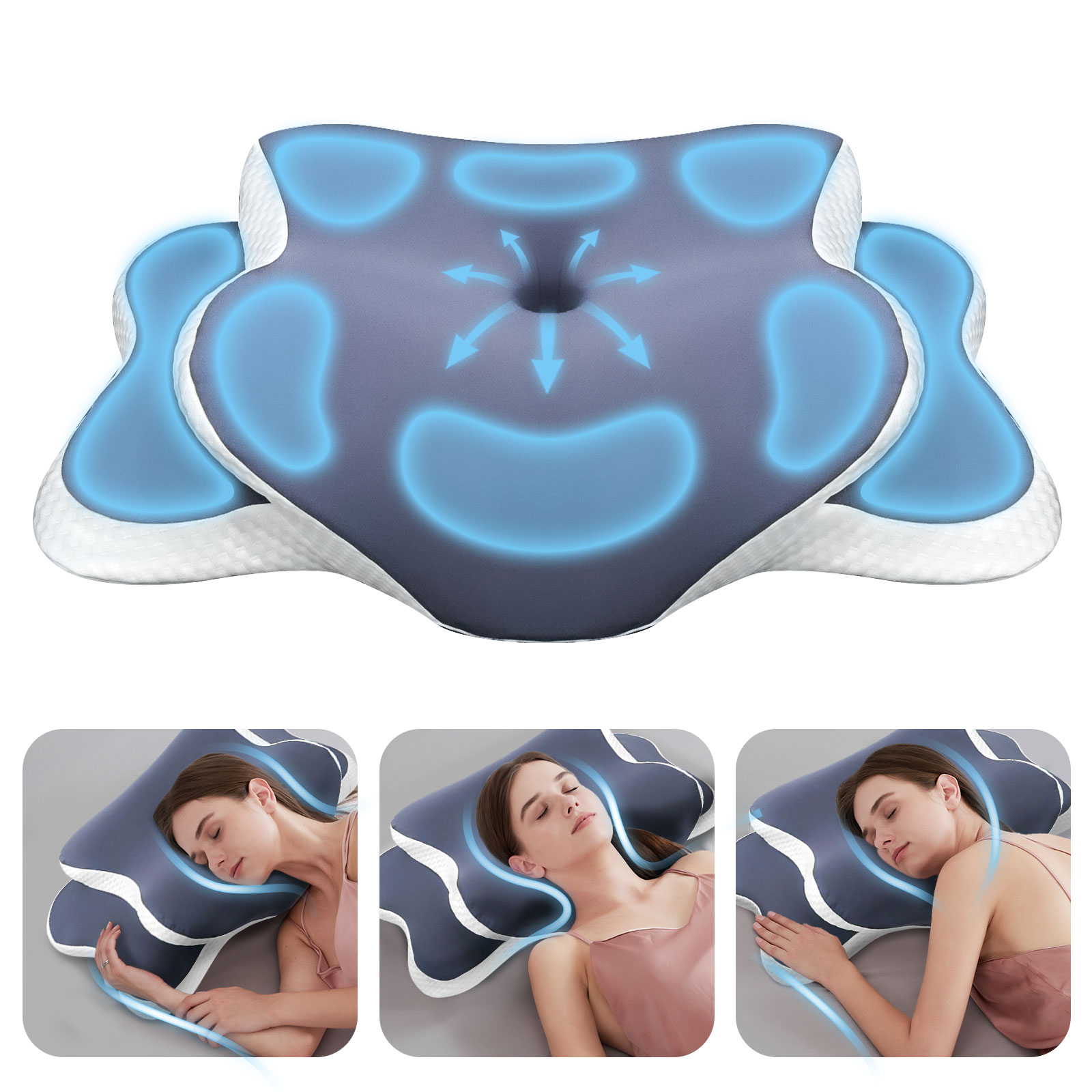 Memory Foam Orthopedic Pillow Neck Pain - Poduszka z pianki memory, poduszka ortopedyczna