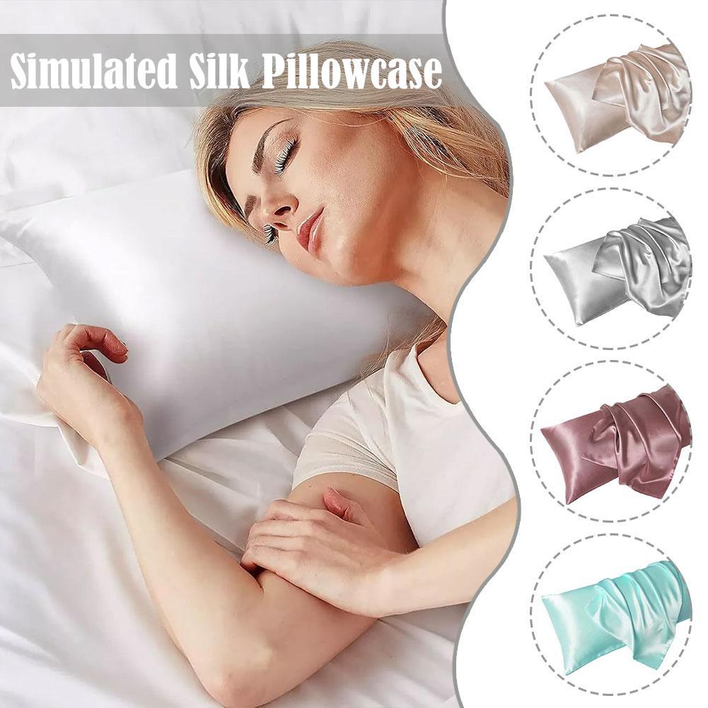 Satin Silk Pillowcase Hair Skin - Luksusowa satynowa poszewka na poduszkę do