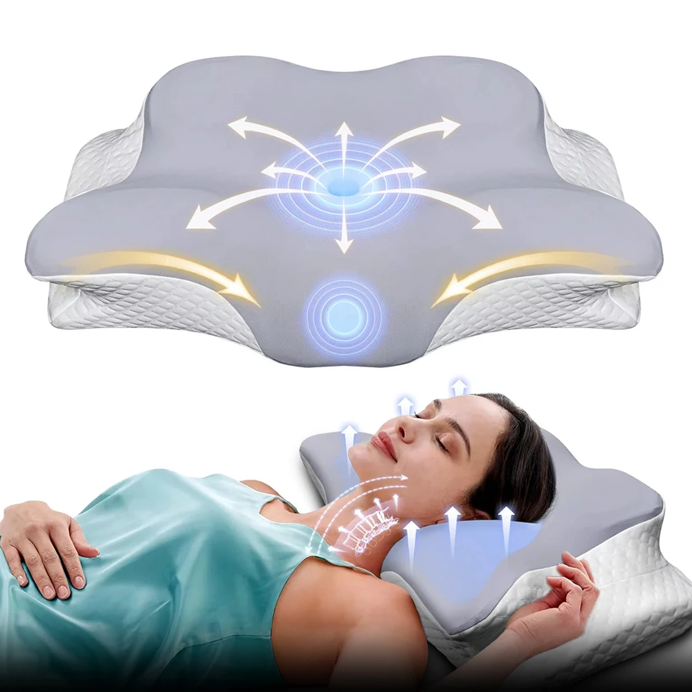 Memory Foam Orthopedic Pillow Neck Pain - Poduszki z pianki memory w kształcie