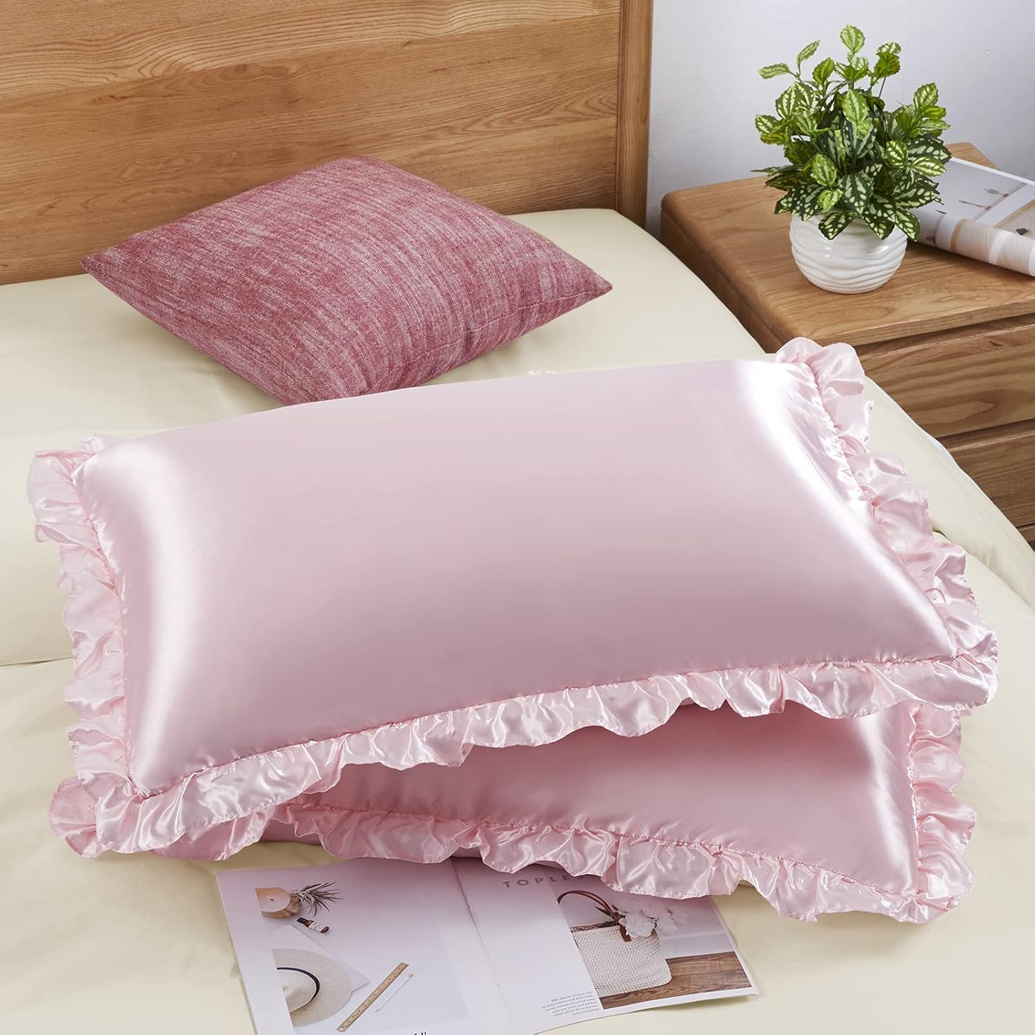 Satin Silk Pillowcase Hair Skin - 2 szt. satynowych poszewek na poduszki