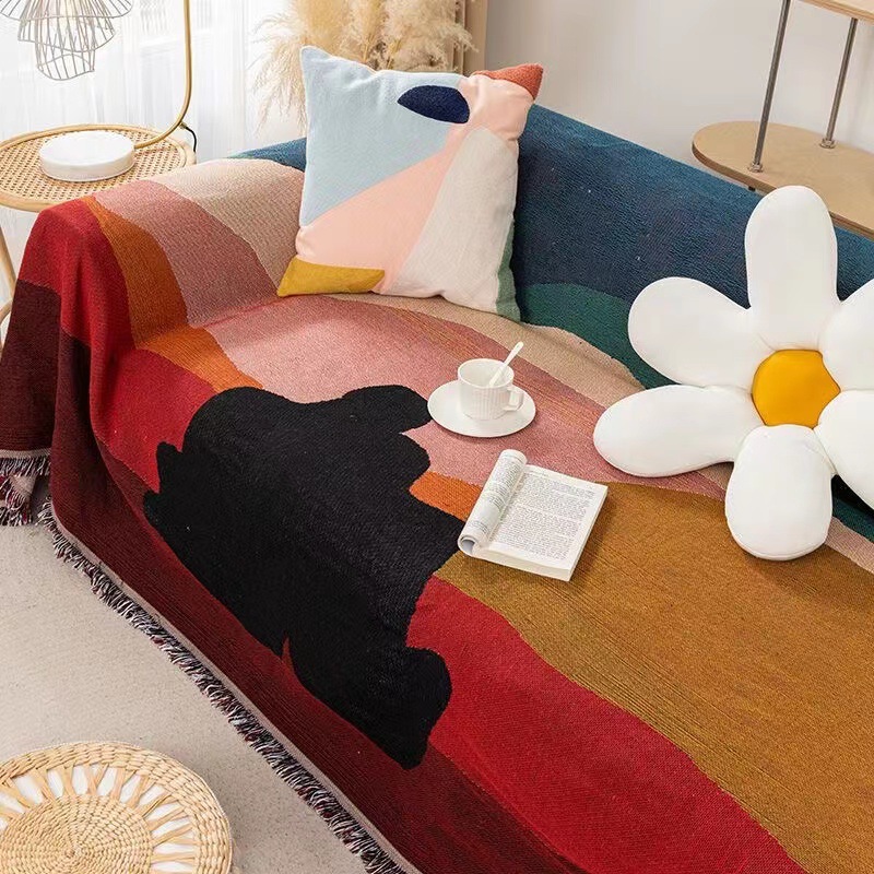 Boho Throw Blanket Fringe - Textile City Ins Twilight Thread Blanket