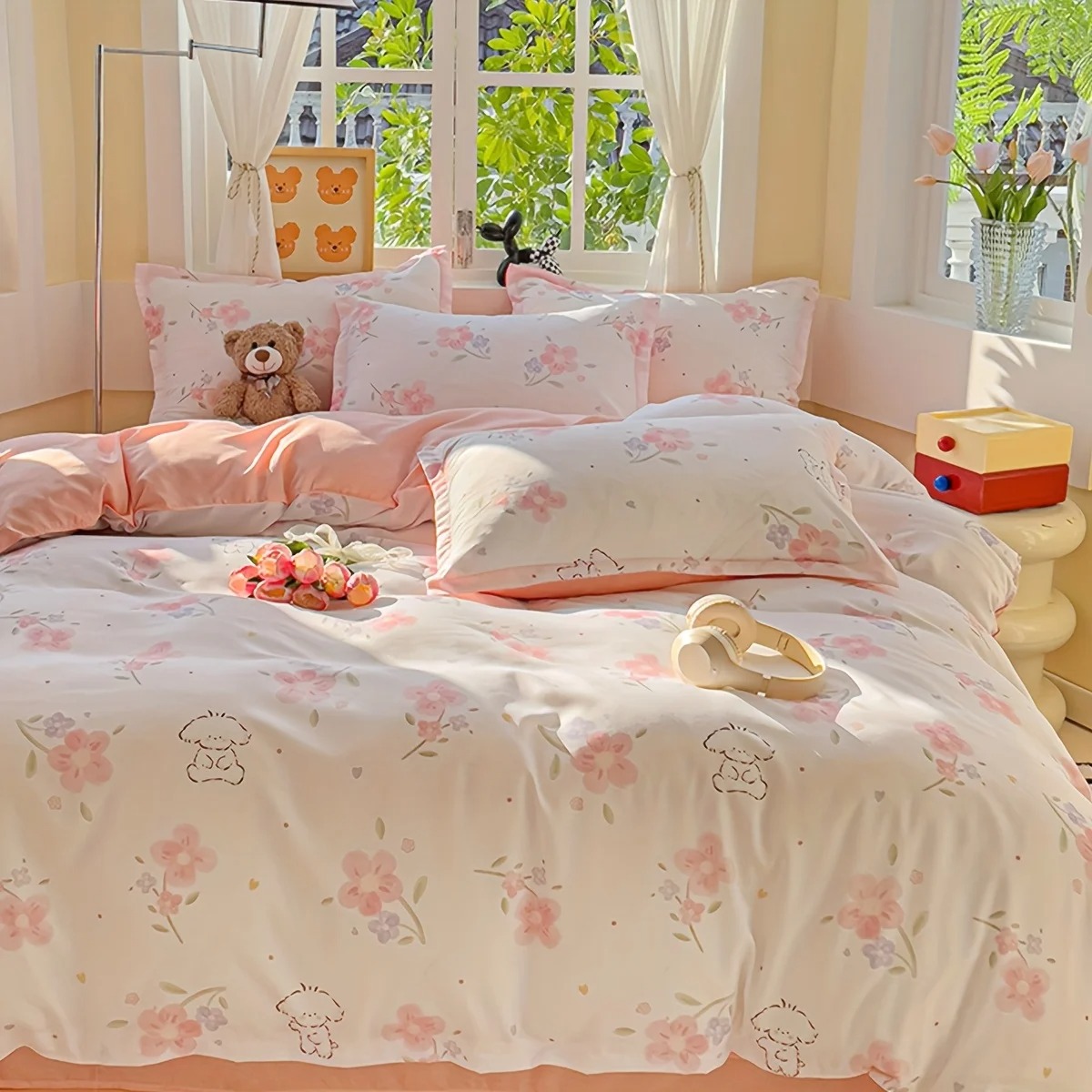 4-częściowy miękki, gładki zes – Duvet Cover Sets With Zipper recenzja i cena