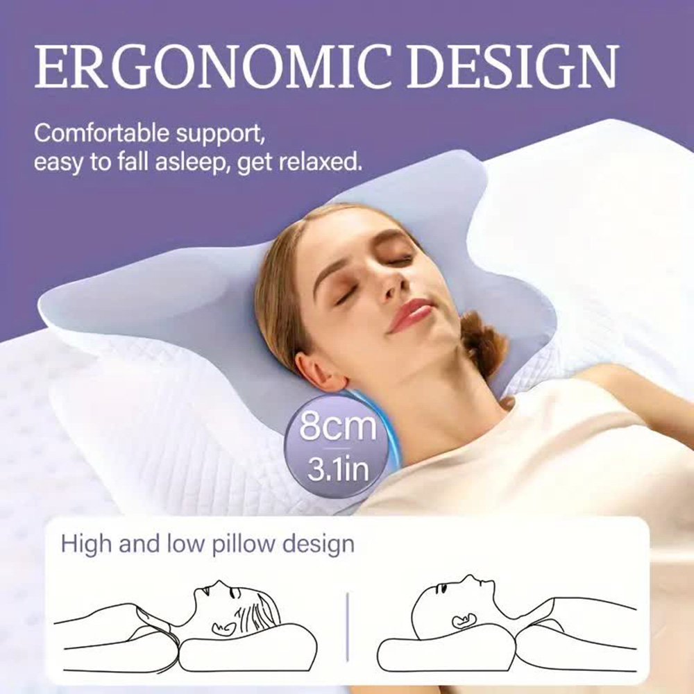 Poduszki z pianki memory w ksz – Memory Foam Orthopedic Pillow Neck Pain recenzja i cena