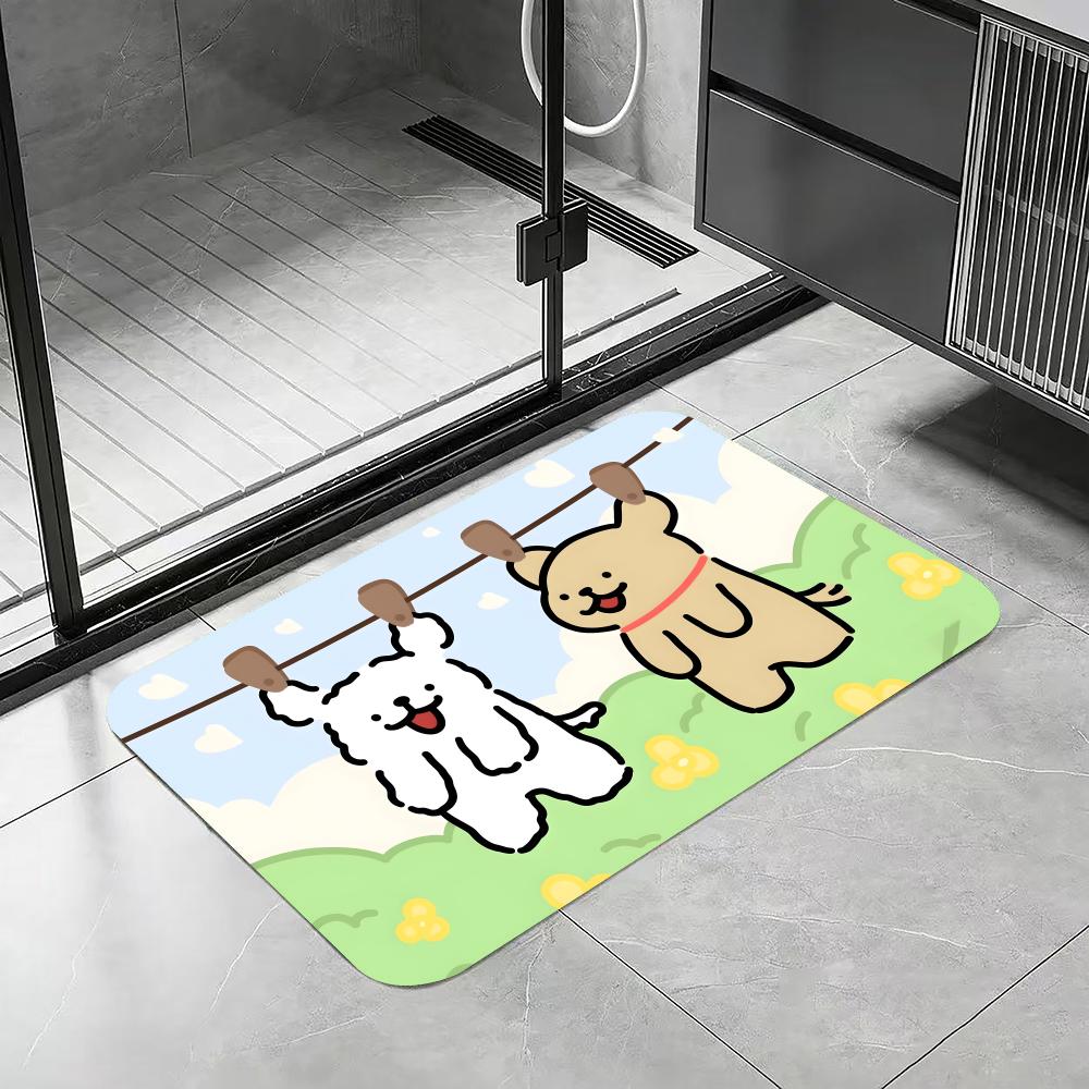 Anime L-LINE FRIENDS Mata podł – Quick Dry Diatomite Bath Mat recenzja i cena