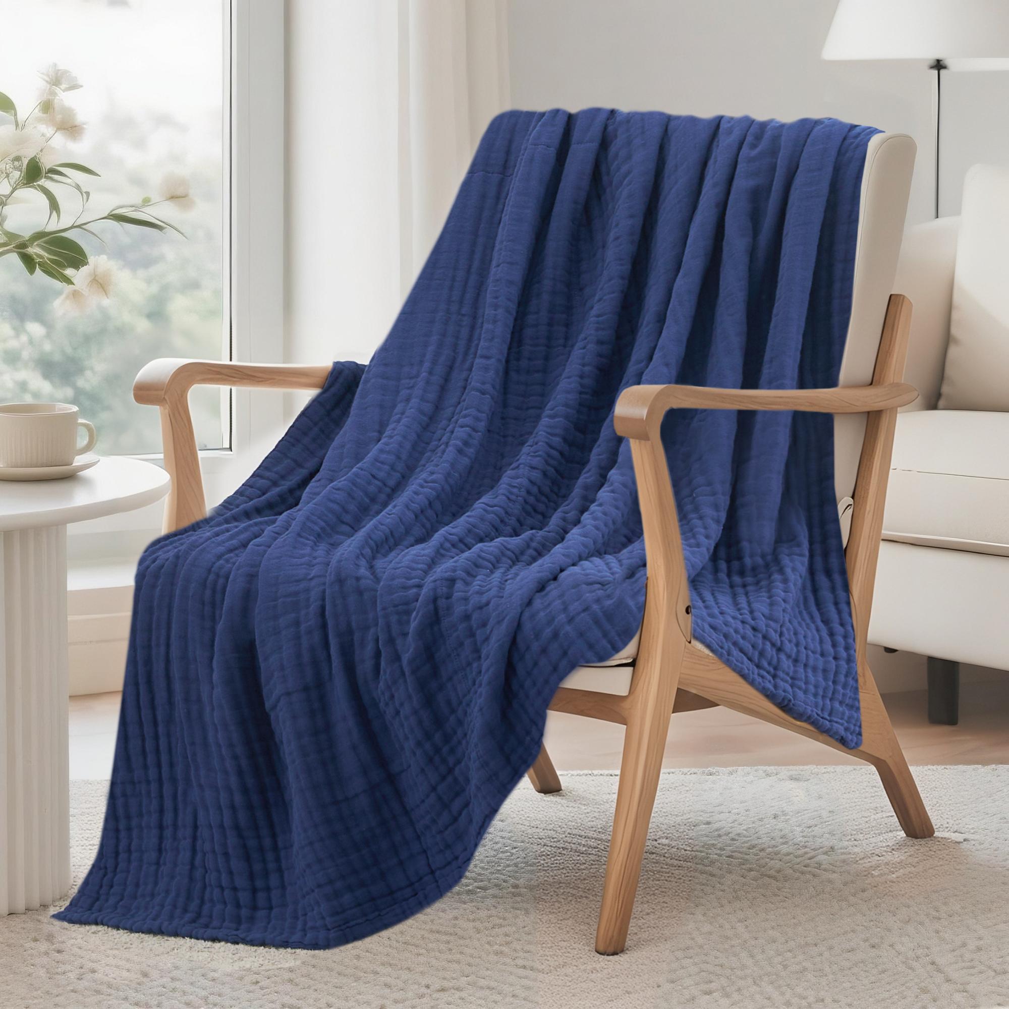 6-warstwowy koc z muślinu 100% – Muslin Cotton Bedspread recenzja i cena
