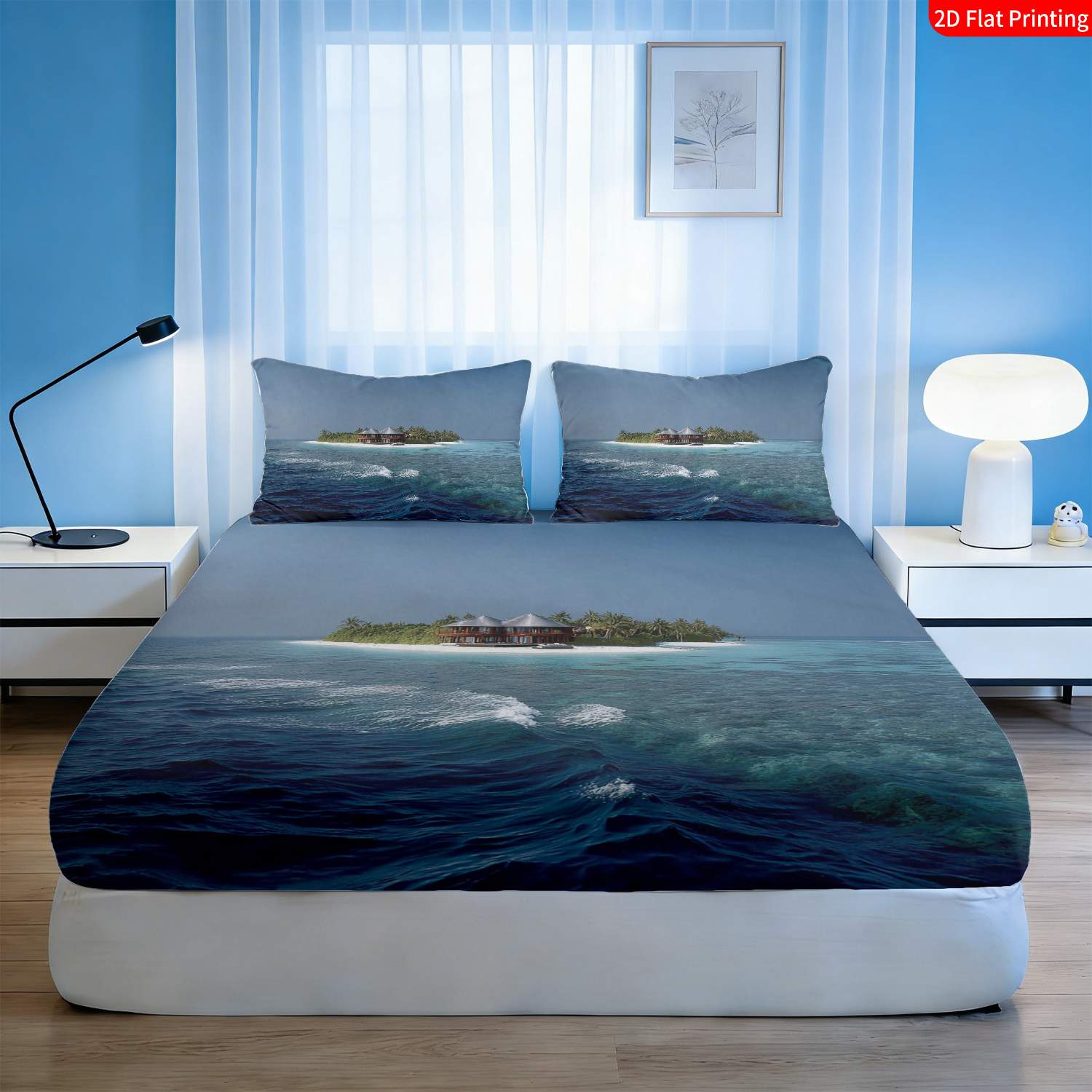 Komplet pościeli z motywem tro – Fitted Bed Sheets Deep Pocket recenzja i cena