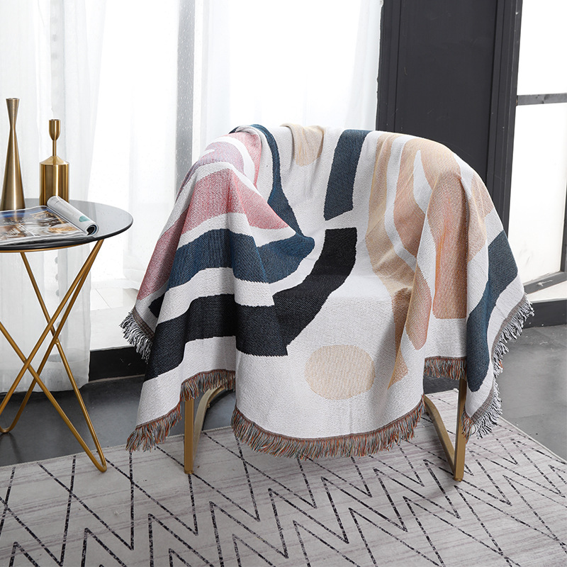 Textile City Ins Gruby bawełni – Boho Throw Blanket Fringe recenzja i cena
