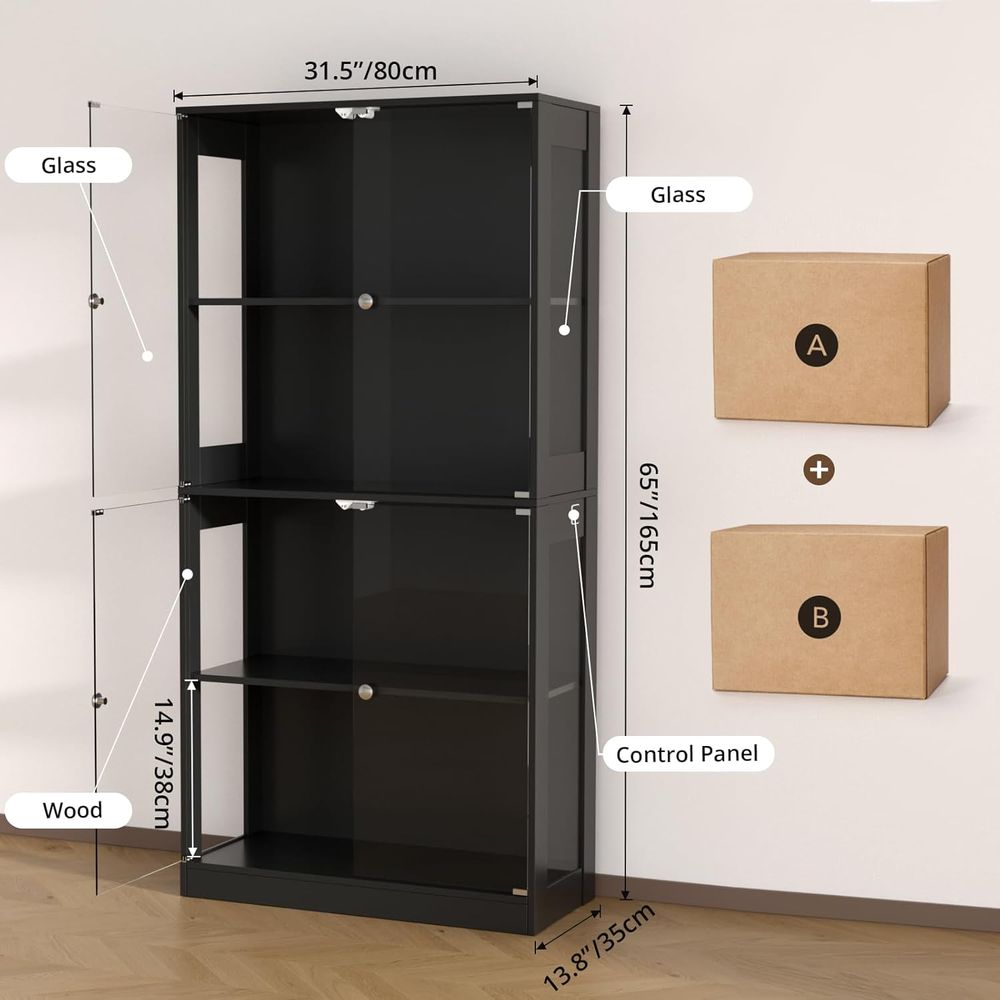 Szafka ekspozycyjna z szklanym – Storage & Organization recenzja i cena