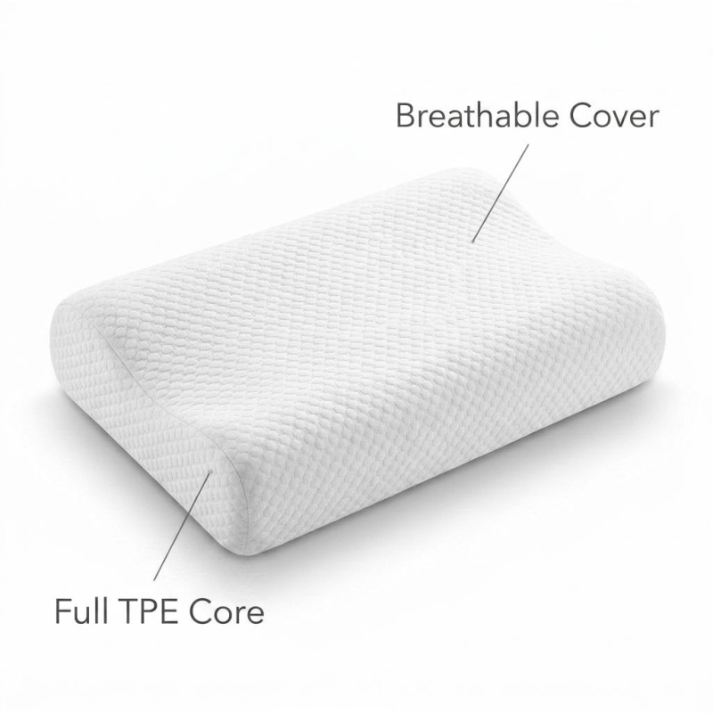 Oddychająca poduszka z TPE i p – Anti Snore Contour Pillow recenzja i cena