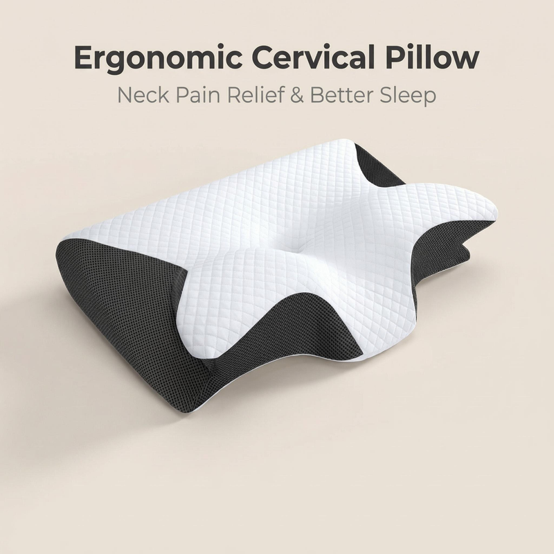 Poduszka z pianki memory, podu – Memory Foam Orthopedic Pillow Neck Pain recenzja i cena