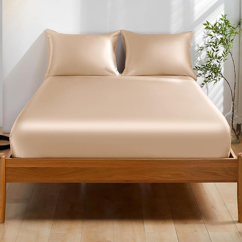 Prześcieradło z gumką ze 100%  – Fitted Bed Sheets Deep Pocket recenzja i cena
