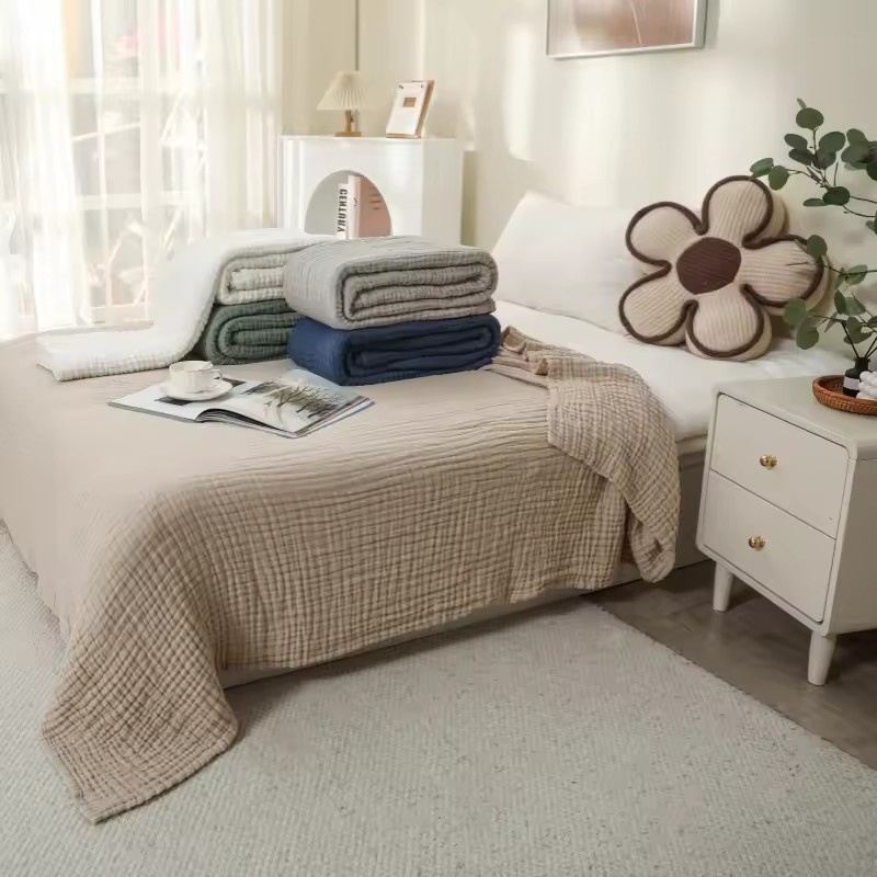 Koce z 6 warstw bawełnianego m – Muslin Cotton Bedspread recenzja i cena