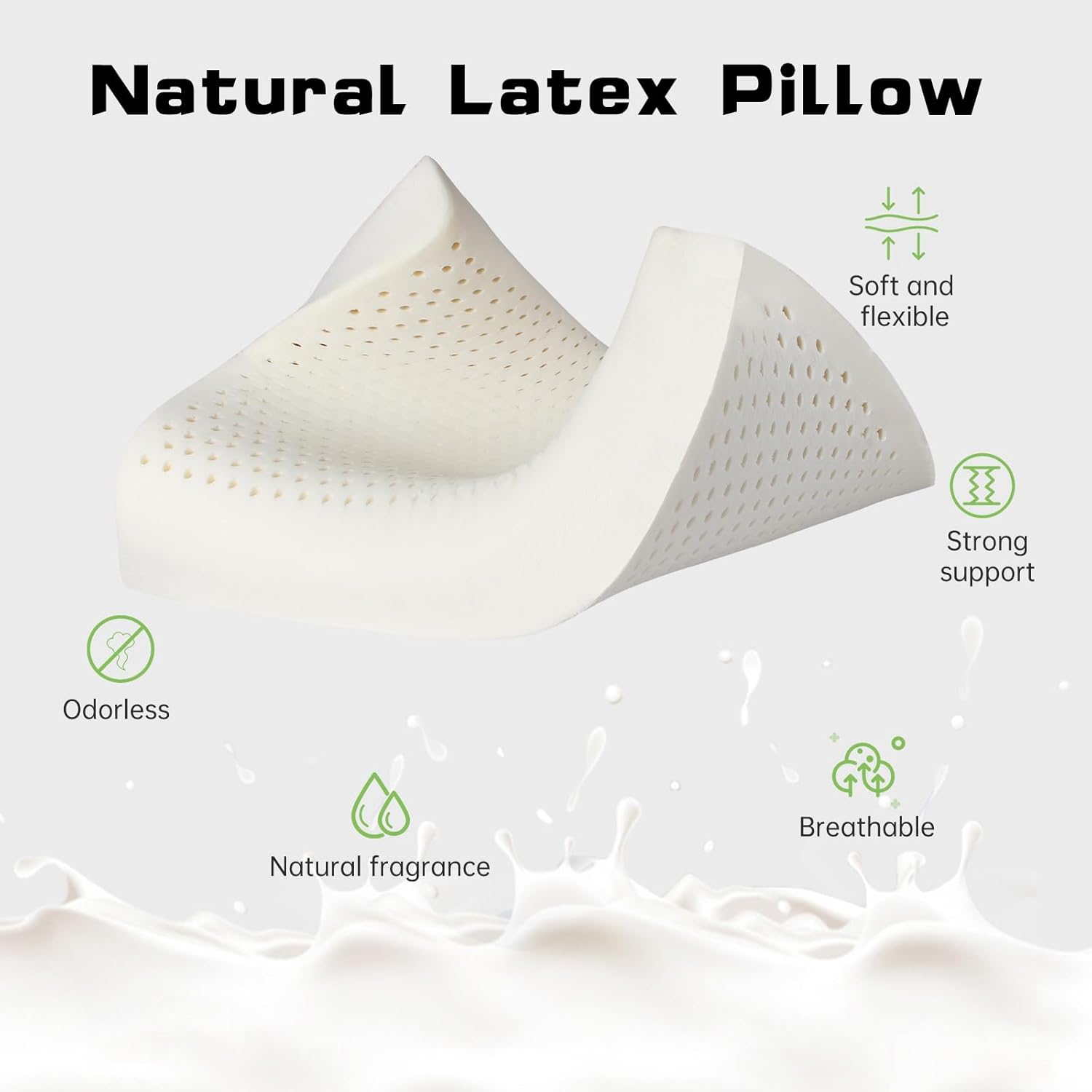 Poduszka z naturalnego lateksu – Memory Foam Orthopedic Pillow Neck Pain recenzja i cena
