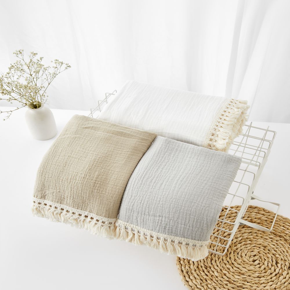 Bawełniane muślinowe koce do p – Muslin Cotton Bedspread recenzja i cena