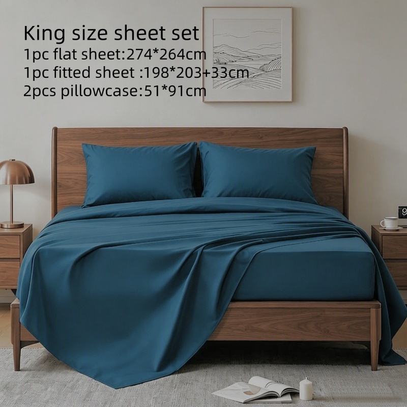4-częściowy zestaw pościeli na – Fitted Bed Sheets Deep Pocket recenzja i cena