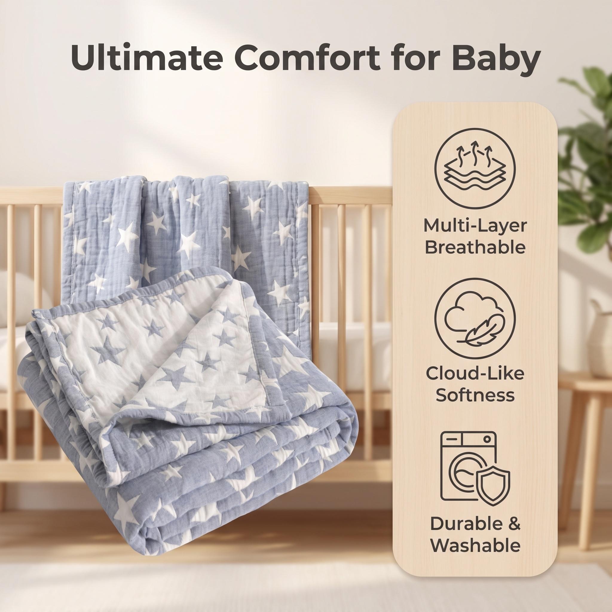 3-warstwowy bawełniany koc z m – Muslin Cotton Bedspread recenzja i cena