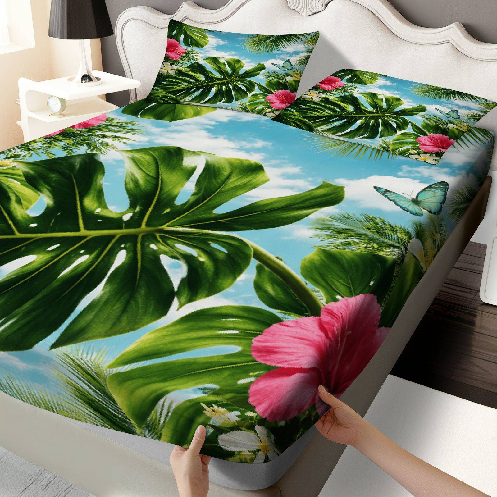 Zestaw pościeli z motywem trop – Fitted Bed Sheets Deep Pocket recenzja i cena