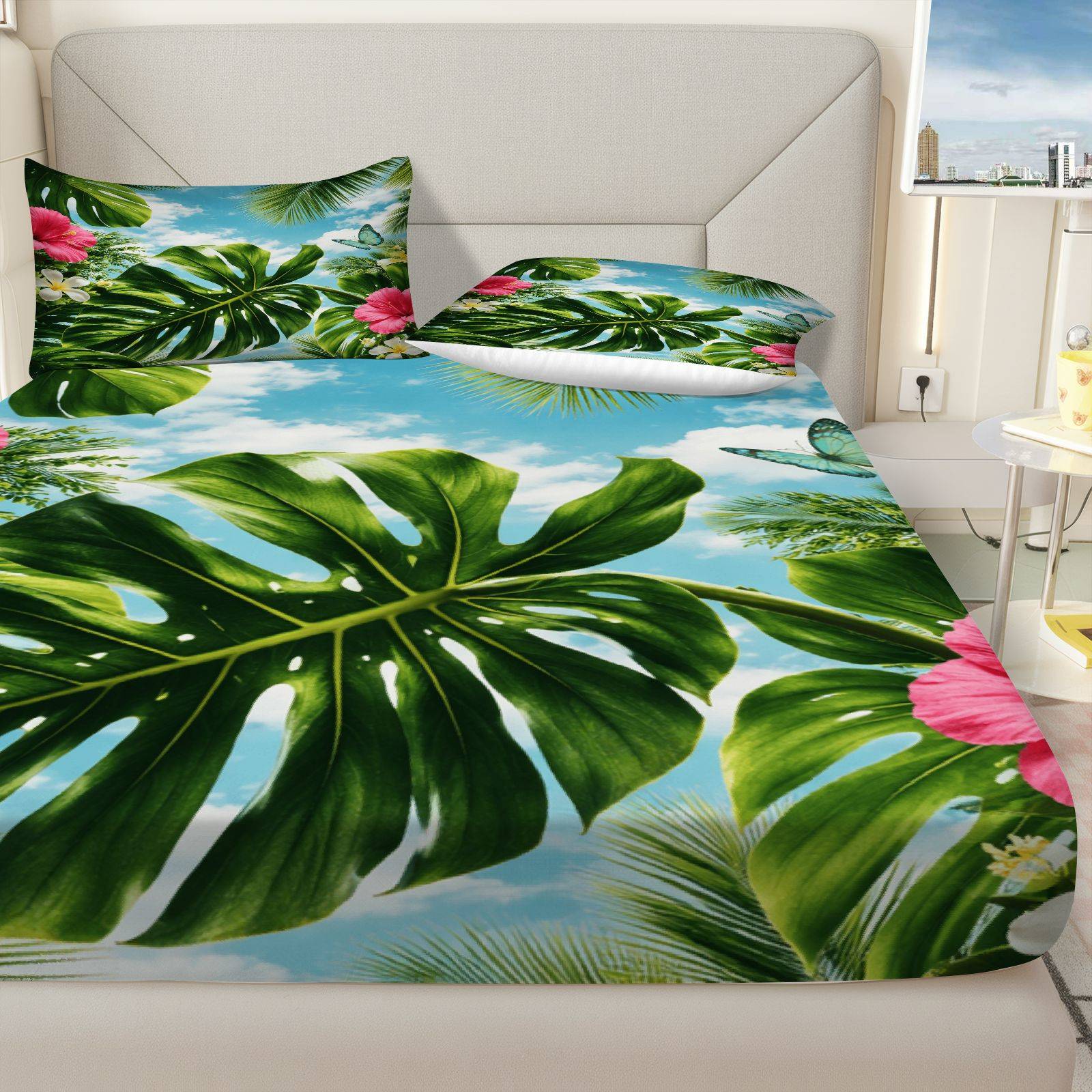 Zestaw pościeli z motywem trop – Fitted Bed Sheets Deep Pocket recenzja i cena