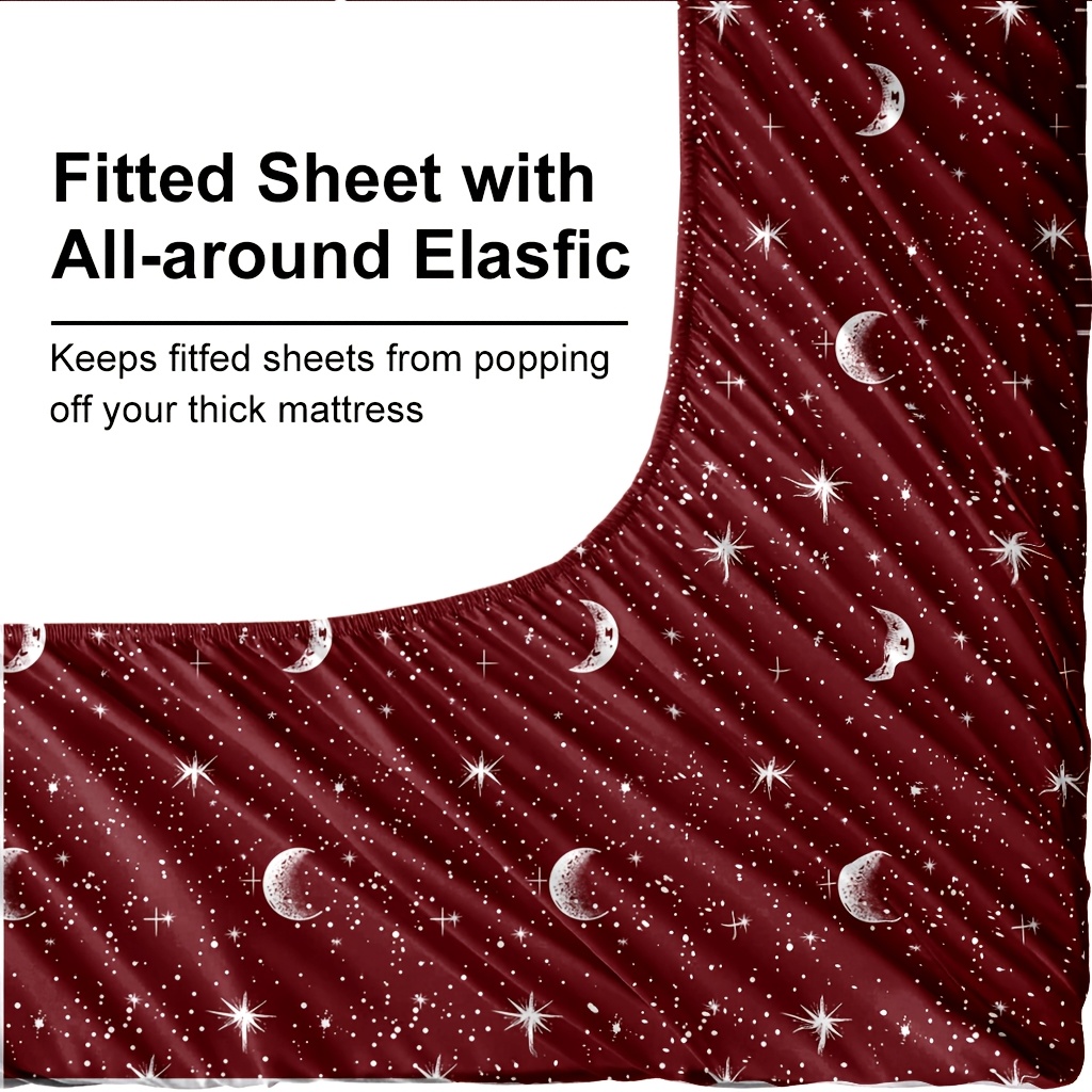 4-częściowy zestaw pościeli z  – Fitted Bed Sheets Deep Pocket recenzja i cena