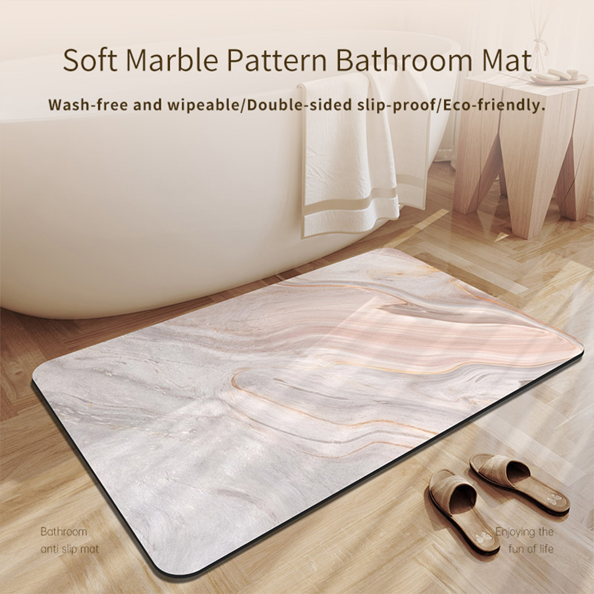 Podłoga z ziemi okrzemkowej Ma – Quick Dry Diatomite Bath Mat recenzja i cena