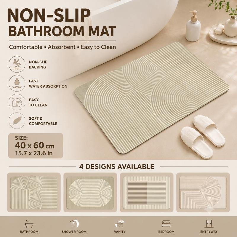 Mata diatomitowa do łazienki,  – Quick Dry Diatomite Bath Mat recenzja i cena