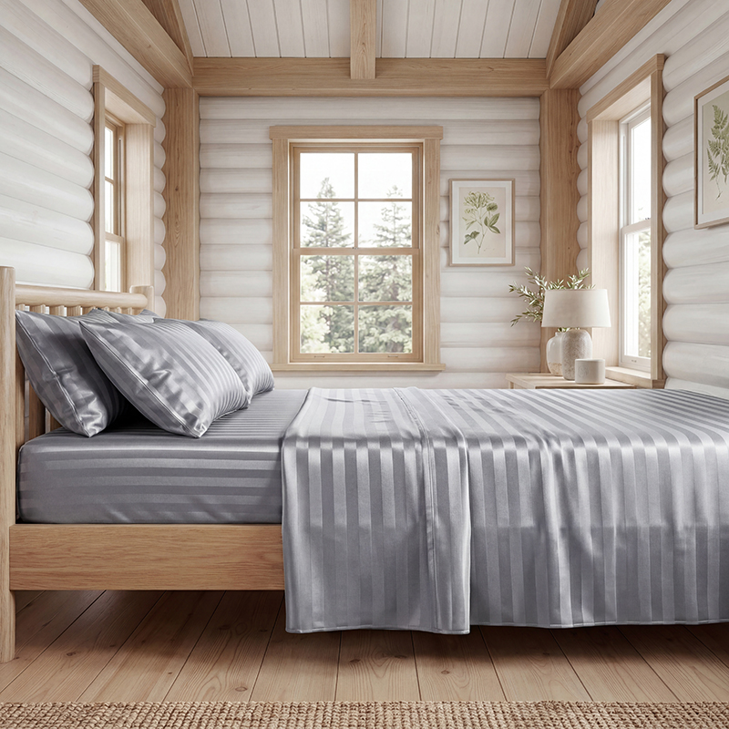Zestaw pościeli z satyny w pas – Fitted Bed Sheets Deep Pocket recenzja i cena