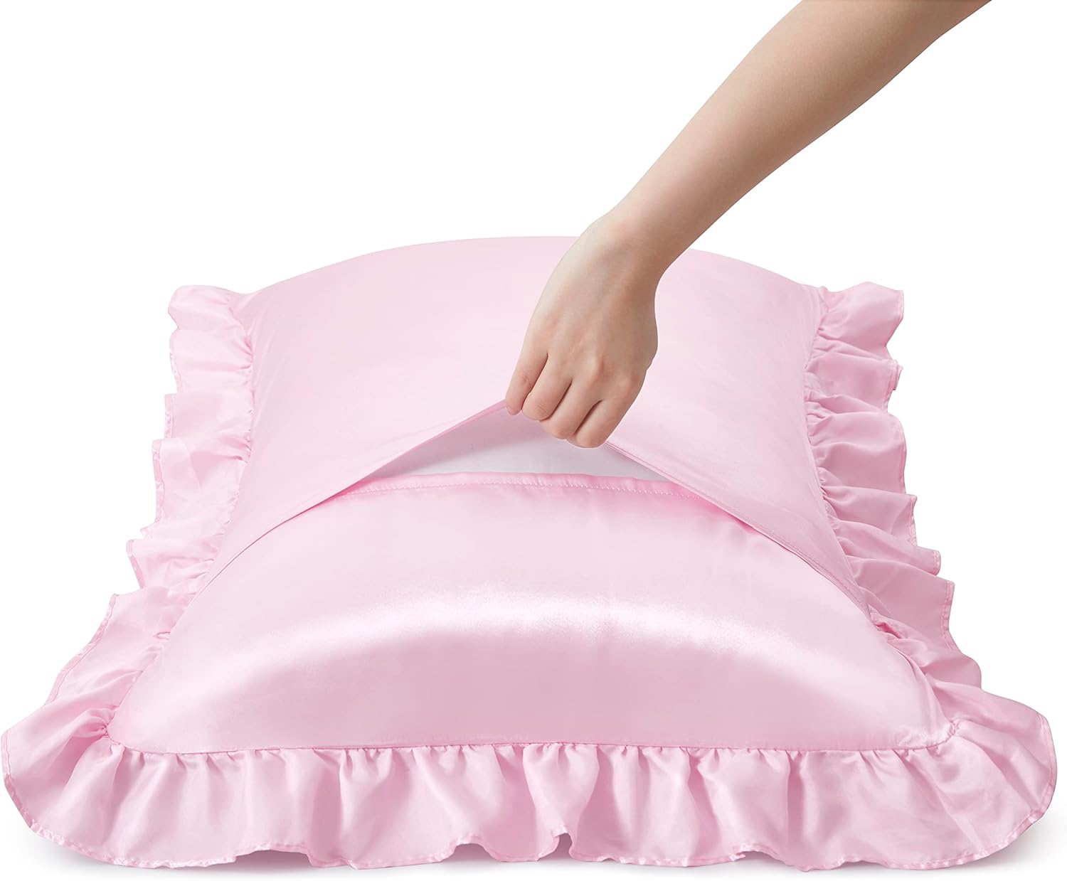 2 szt. satynowych poszewek na  – Satin Silk Pillowcase Hair Skin recenzja i cena