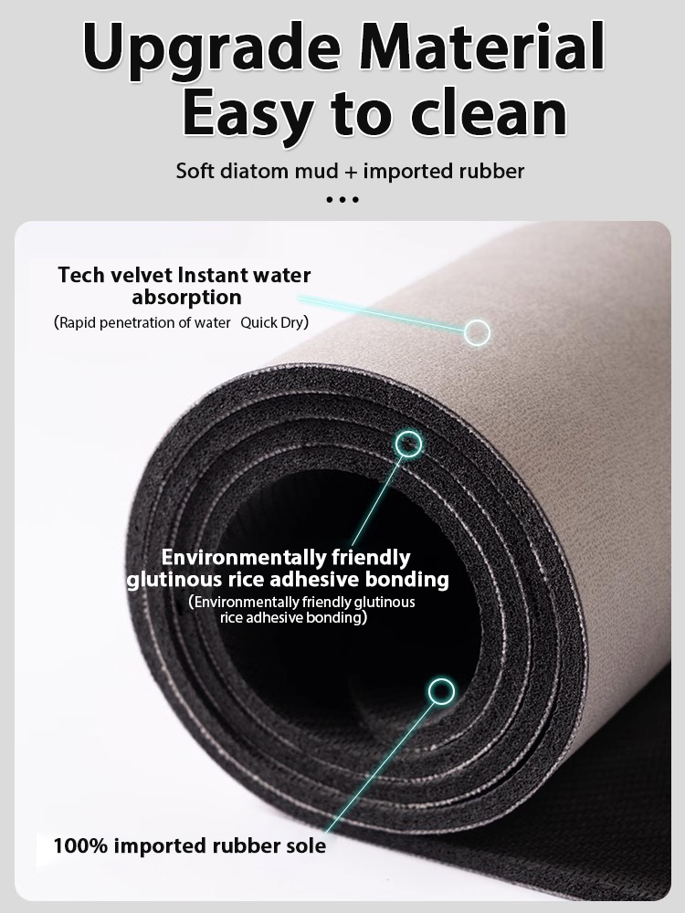 Nordycka Geometryczna Mata Łaz – Quick Dry Diatomite Bath Mat recenzja i cena
